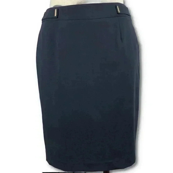 New Calvin Klein womens skirt size 14 navy blue pencil career